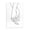 Romantic Hands Couple, variant on Stupell Industries Mid-Century Hand with Fingers Crossed Minimal Line Drawing Canvas Art, 24 x 30, by Ziwei Li