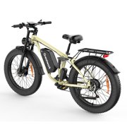 Electric Bike for Adults, 5000W Peak Dual Motor 45MPH, 52V 25Ah 100 Miles Ebike, 26 Fat Tire Dirt Bicycle for All Terrain, Mountain E-Bike UL2849