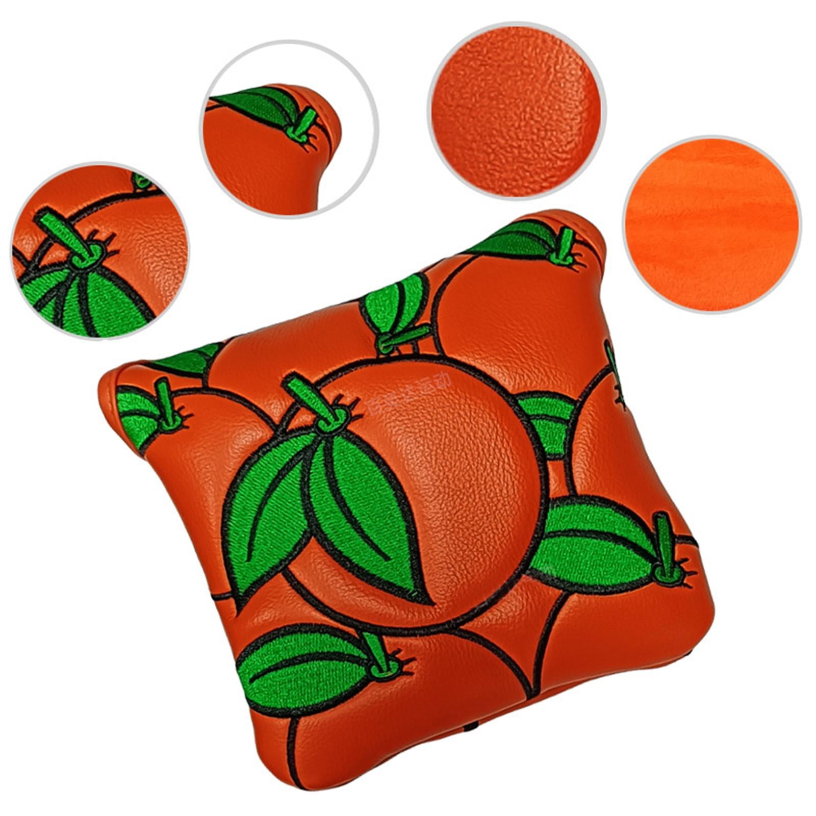 harayaa 1 Piece Faux Leather Golf Putter Cover with Magnetic Closure Protector Square