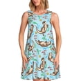 thumbnail image 1 of Disketp Cute Otters para Vestido sin Mangas para Mujeres, Vestidos de Verano para Mujeres, Casual y Holgado para la Playa, 1 of 7