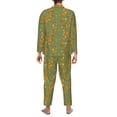 thumbnail image 7 of Salouo Squirrel And Nuts Print Button-Front Long Sleeve Pajama Set for Men, Soft 2Pjs Men's Long Sleeve Sleepwear -Medium, 7 of 7