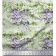 thumbnail image 1 of Soimoi Georgette Viscose Fabric Leaves & Texture Decor Fabric Printed Yard 42 Inch Wide, 1 of 2