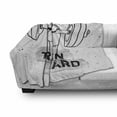 thumbnail image 3 of Fitness Soft Flannel Fleece Throw Blanket, Hand Holding a Dumbbell Grunge Sketch Get Strong Train Hard Illustration, Cozy Plush for Indoor and Outdoor Use, 50" x 70", Black Grey White, by Ambesonne, 3 of 6