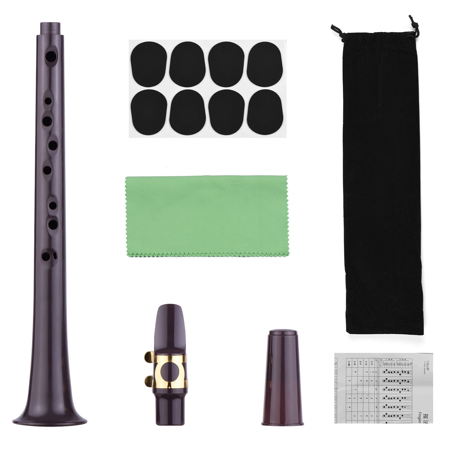 Pocket Saxophone Kit, Mini Sax Portable Woodwind Instrument Professional  Instru