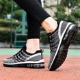 thumbnail image 6 of KANG Fashion Women's Two-Tone Mesh Lace-Up Sneakers, Breathable Lightweight Running Shoes, Casual and Comfortable Athletic Footwear for Daily Walking Black 42, 6 of 7