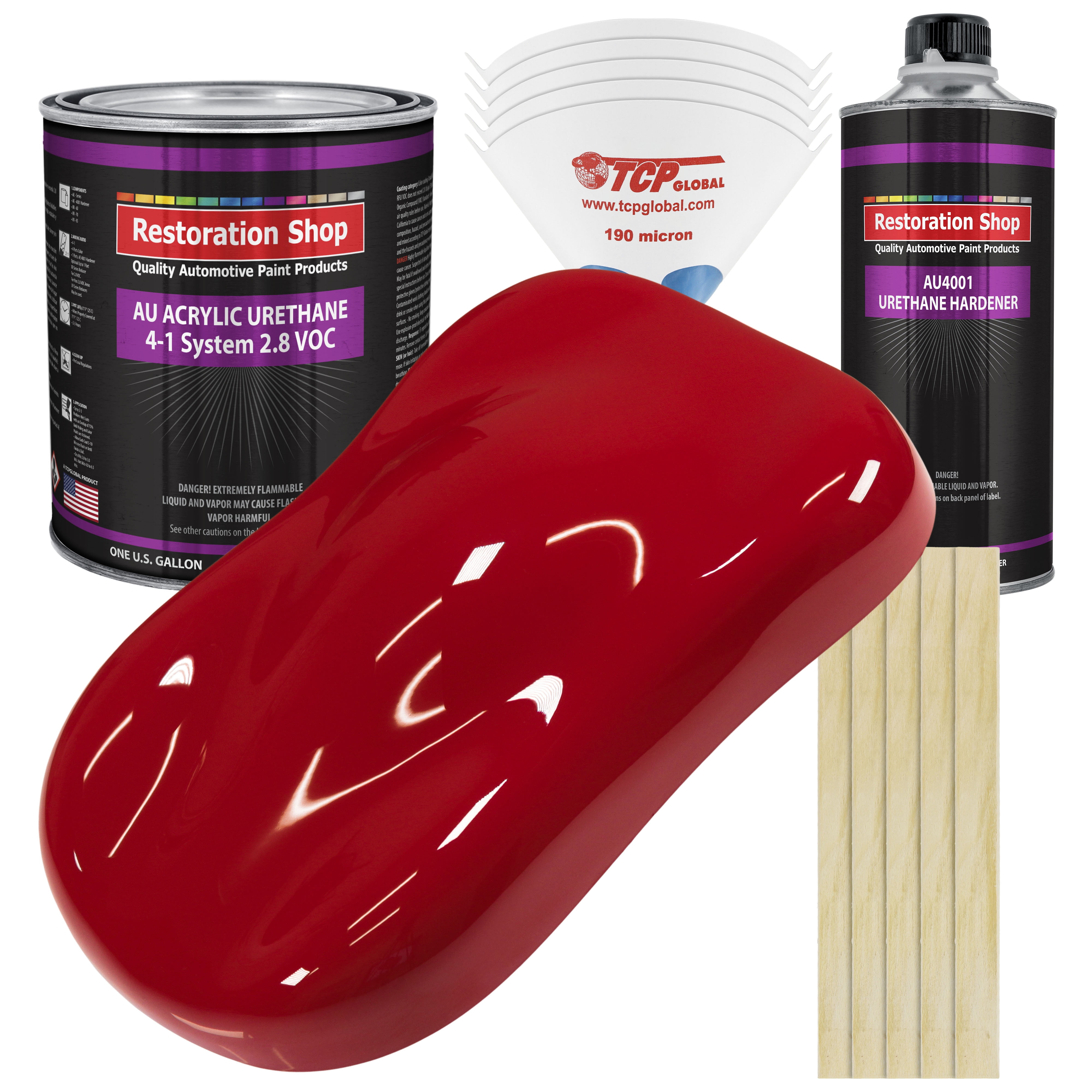 Restoration Shop Torch Red Acrylic Urethane Auto Paint Complete Gallon