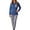 Blue, variant on Telankuip Christmas Pajamas Set for Women Long Sleeve Crewneck Tops and Plaid Print Tapered Leg Pants Soft Comfortable Sleepwear Xmas 2 Piece Pjs Sets with Pockets 3-Red XL