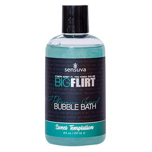 Sensuva Big Flirt Pheromone-Infused Bubble Bath Sweet Temptation 8 oz.