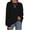 Black, variant on Womens Sweater Oversized Solid Color Long Sleeve Crew Neck Ribbed Fall Winter Casual Loose Workout Pullover Tops