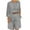 QR1_Gray, variant on Meichang Womens 2 Piece Blazer Outfits Business Casual Lapels Open Front Long Sleeve Suit Jacket and Bermuda Shorts Set