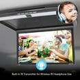 thumbnail image 4 of PYLE Vehicle Flip-Down Display Screen - Roof Mount Monitor with 1080p Support, HDMI/USB/Micro SD/IR/FM Transmitter (17.3’’ -inch Display), 4 of 5