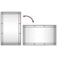thumbnail image 5 of vidaXL Miroir Mural Noir 60x100 cm Rectangle Fer, 5 of 5