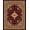 Red, Pattern 3, variant on ODIKA 5'x7' Machine Washable Non-Slip Area Rug, Ornamental Fleur de with Ruby and Moss Green Details High Traffic Rug, Black, 664985