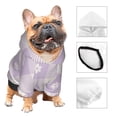 thumbnail image 3 of Balery Floral Purple Buffalo Plaid Sudadera con Capucha para Perros Pequeños – Ropa para Mascotas, Disfraz para Perros y Gatos, Ideal para Fiestas y Cosplay-Large, 3 of 7