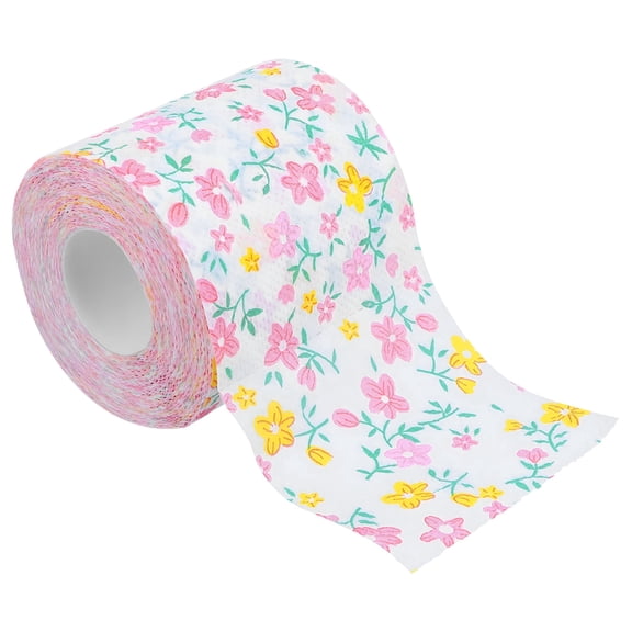 CCOCC 2026 New 1 Roll Colorful Printed Roll Paper Toilet Paper for Home Bathroom Kids Party