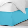 thumbnail image 3 of 600 Thread Count Egyptian Cotton Split Corner Bed Skirt – 15-Inch Drop, Tailored Fit 1-PC Bed Skirt, California Queen, Turquoise, 3 of 5