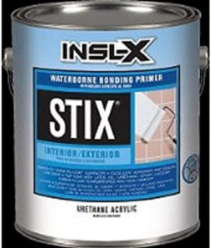 Insl-x Stix Waterborne Bonding Primer - Low Odor, Interior/Exterior - 1 gal, White — Interior & Exterior Use, Professional Finish