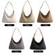 thumbnail image 3 of Bolso de mano de lona para mujer Bolso de hombro grande Bolso de mano Hobo Irfora Gris, 3 of 7
