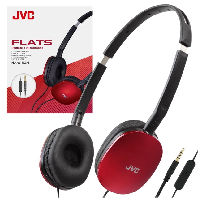 Auriculares JVC Flats On-Ear HAS160M con controlador de 30 mm con cable