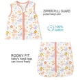 thumbnail image 5 of WIBACKER Baby Sleep Sack TOG 0.5 Wearable Blanket for Babies 100% Cotton 2-Way Zipper 0-6 Months Newborn, 5 of 6