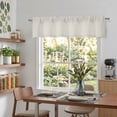 thumbnail image 2 of Chyhomenyc Natural Valance for Windows, Blackout Curtain Valance for Living Room/Bedroom/Kitchen/Bathroom, Rod Pocket Privacy Small Window Valance, 60Wx14L, 1PC, 2 of 8