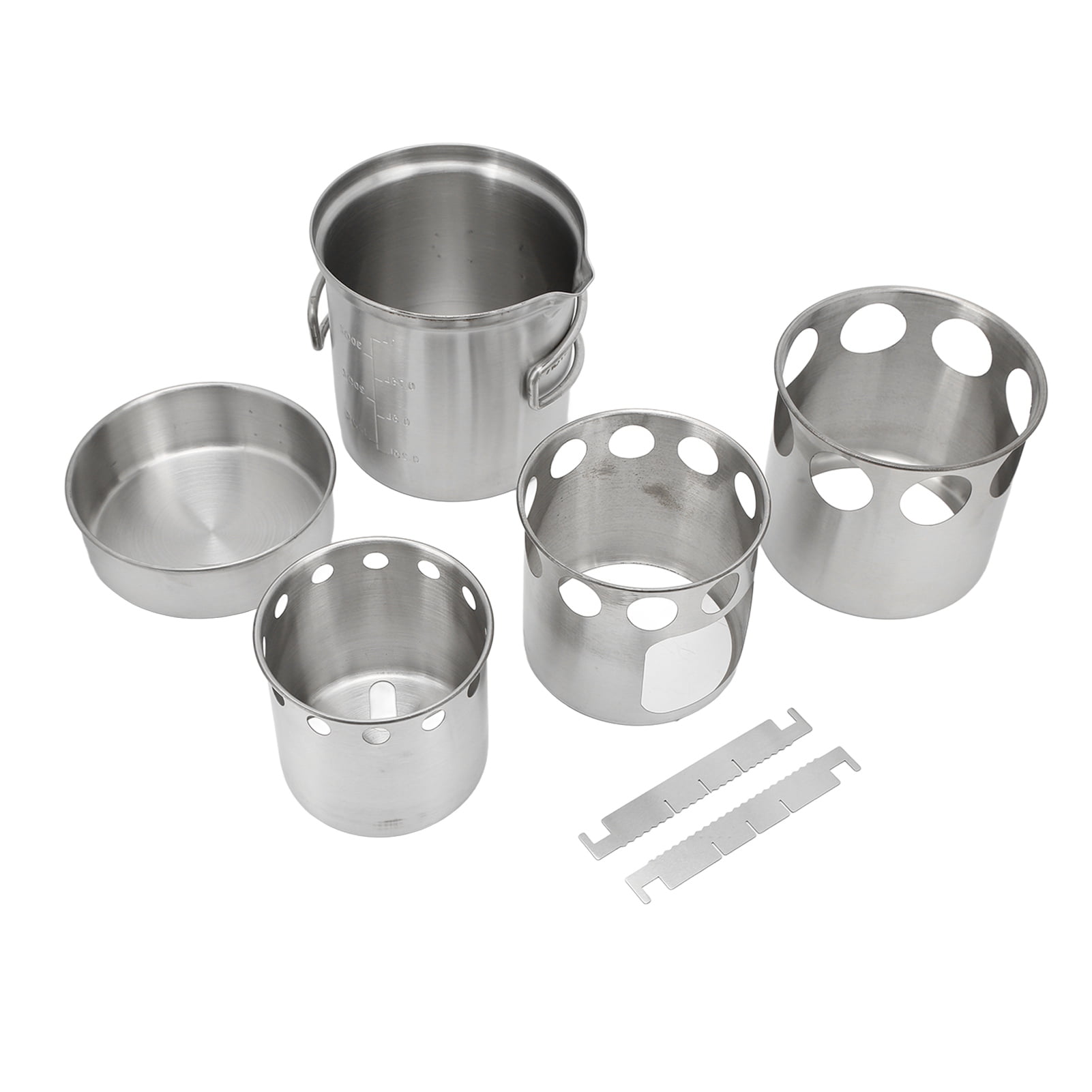 Stainless Steel Cookware Set,Stainless Steel Cookware Set Portable Cookware Set Outdoor Cook Kit Superior Craftsmanship