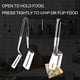 thumbnail image 3 of Stainless Steel BBQ Spatula Tongs for Grilling, Flipping Burgers, Steak, Pizza Dual-Sided Heat-Resistant Kitchen Utensil, 3 of 5
