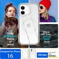 thumbnail image 3 of KOMI for 16 Case,Clear Compatible with MagSafe,3 in 1 Heavy Duty Drop Protection Rugged Shockproof/Drop/Dust Proof 3-Layer Protective Durable Magnetic Phone Cover for 16 6.1"_3, 3 of 5