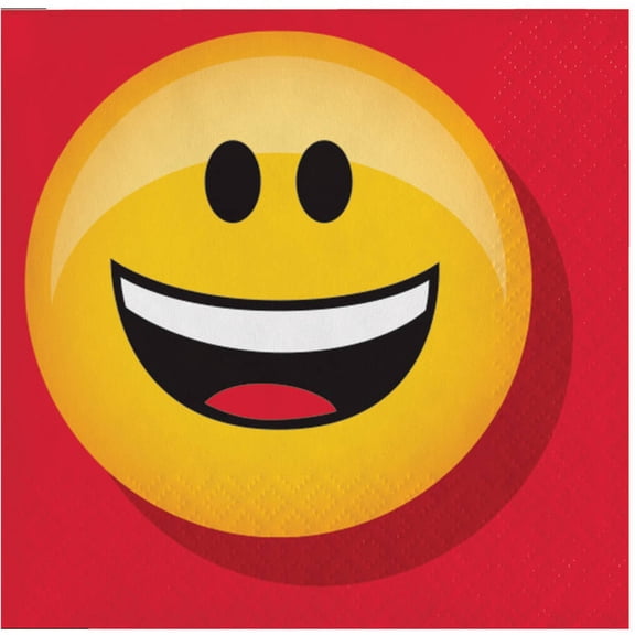 Show Your Emojions 5 X 5 Inch Paper Beverage Napkins: 16 Count