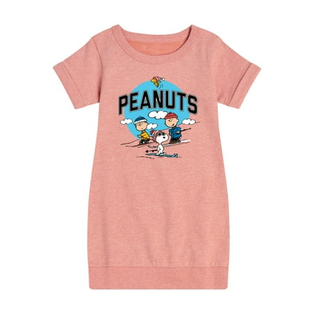 

Peanuts Group Skiing - Toddler And Youth Girls Fleece Dress