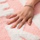 thumbnail image 2 of Cute Pink and White Bathroom Rug, Fun Non-Slip Decorative Mat for Bathtubs, Ultra-Absorbent Floor Rug, Machine Washable for Easy Care, 2 of 5