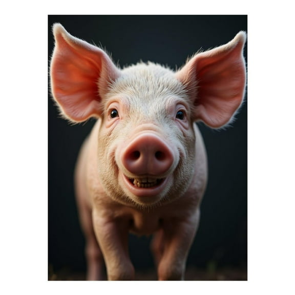 Diamond Art Kits for Adults - 5d Smiling Pig Close Up Portrait Diamond Painting for Adults, Diamond Art for Adults Beginners, Diamond Painting Kits for Adults for Home Wall Decor