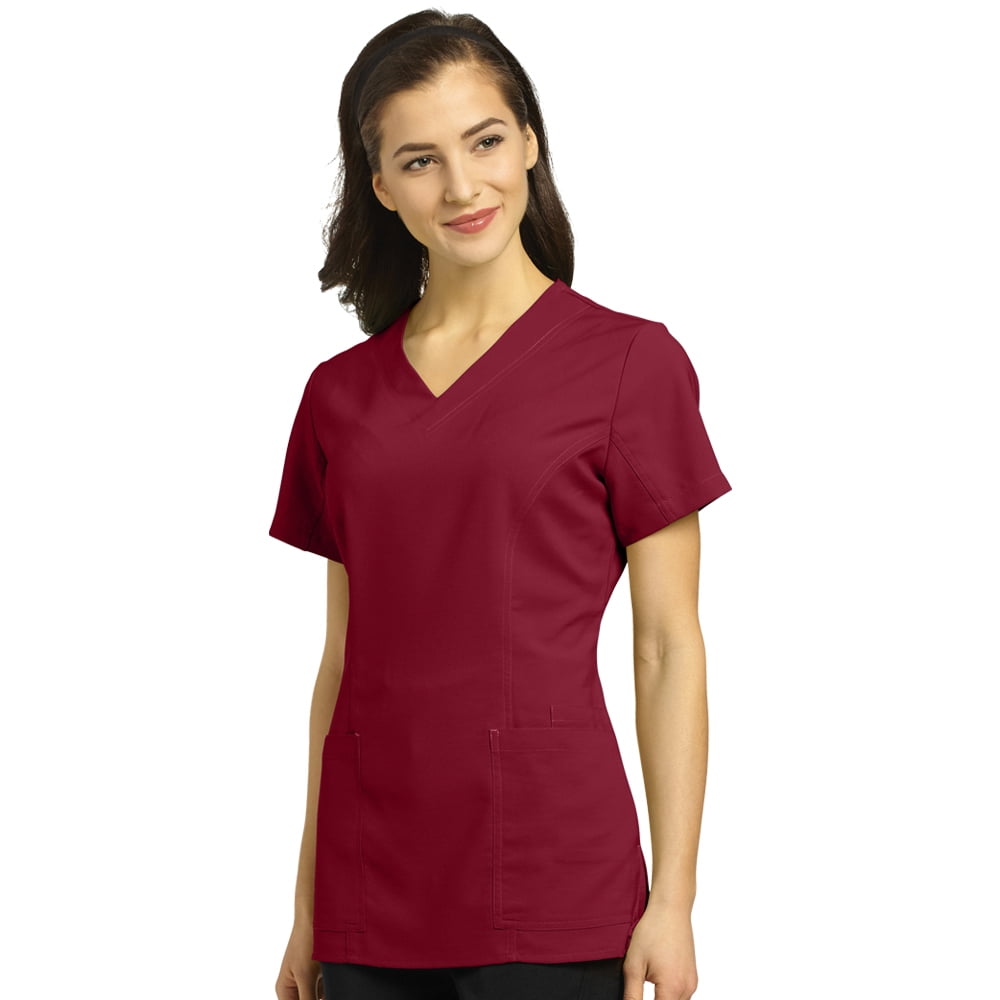 Clearance Oasis by White Cross Women's V-Neck Princess Seam Scrub Top ...