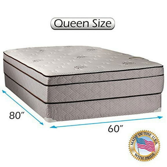 Dream Solutions Fifth Ave Plush Foam Encased Pillow Top 13" Innerspring Mattress and Box Spring Set