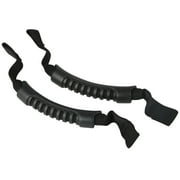 Rugged Ridge 13305.10 Grab Handle Kit, Front, Headrest Mounted, Black; 07-21 Wrangler / 20-21 Gladiator