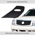 thumbnail image 2 of APS Compatible with Cadillac Escalade 2002-2006 EXT ESV with Logo Show Main Upper Stainless Steel SS Black 8x6 Vertical Billet Front Grill Grille Insert A65770E, 2 of 7