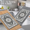 thumbnail image 5 of BlueDreamer Kitchen Rugs，Non Slip 3Pcs, Kitchen Mats for Floor Waterproof & Stain Resistant Carpet Area Rug for Kitchen, Laundry Room, Hallway, 5 of 12