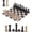 Black and Coral, variant on Elborse Marble Chess Set 12" Oceanic & Black Family Board Games, 32 Chess Pieces & 2 Extra Queens, Travel Chess Set, Strategy Board Games for Adults