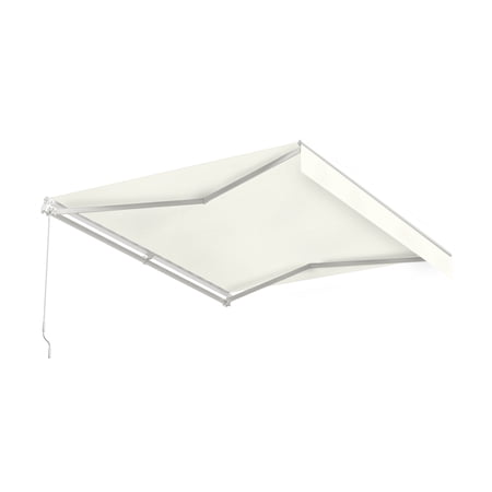 ALEKO 12x10 ft Motorized Retractable Patio Awning, Cloud