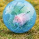 thumbnail image 5 of Kuymtek Pet Mini Jogging Ball Hamster Ejercicio Plástico Transparente Trot Ball (Azul), 5 of 9