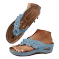 thumbnail image 1 of Fsqjgq Chaussures pour Femmes Sandales de Plage à Plateforme Compensée d'Été à Enfiler Sandales de Plage Pantoufles à Plateforme Décontractées Sandale à entre-Doigt, 1 of 9