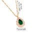 thumbnail image 3 of Collar para mujer, joyería para mujer, collar de diamantes de moda para mujer, colgante de cadena de clavícula con gotas de agua de cristal, anillo de joyería, 3 of 3
