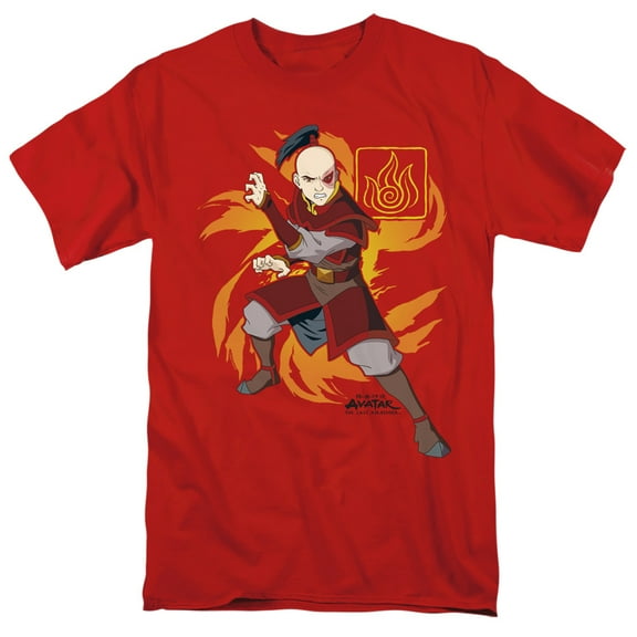 Avatar The Last Airbender Zuko Flame Burst Unisex Adult T Shirt