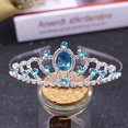 thumbnail image 5 of Corona de cristal con diamantes de imitación para corona infantil, tiara de princesa, diadema para niña, accesorios para el cabello para adultos, regalo vintage para fiestas de desfiles, festivales, fiestas, cosplay, Halloween, Navidad oso de fresa Electrónica, 5 of 5