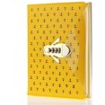 thumbnail image 1 of Liangnv Diario con cerradura de combinación en forma de abeja, cuaderno de tapa dura de cuero de PU, diario lindo, planificador personal con bloqueo de contraseña forrado A5, organizador secreto, 1 of 5
