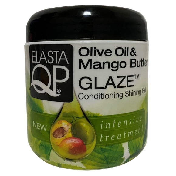 Elasta QP Gel Brillant Revitalisant Glaçage à l'Huile d'Olive et au Beurre de Mangue 6 oz