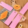 thumbnail image 6 of THLKIF 4 Pcs/set Cake Scraper Decorating Plastic Sawtooth Comb Butter Cream Cake Edge Tools Plastic Sawtooth Cake Icing Smoother Kitchen Baking Cake Edge DIY Tool, 6 of 8