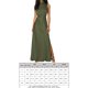 thumbnail image 2 of Vestidos de Fiesta Elegantes de noche largo con abertura lateral y cuello falso para mujer para cóctel Ygjytge Verde Ejército T S para Mujer, 2 of 7