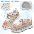 thumbnail image 4 of Psesaysky Children's Single Buckle Sneakers Colorful Love Heart Print Sneakers Non-Slip and Durable Running Shoes for Kids Cartoon Giraffe Sneakers, 4 of 7