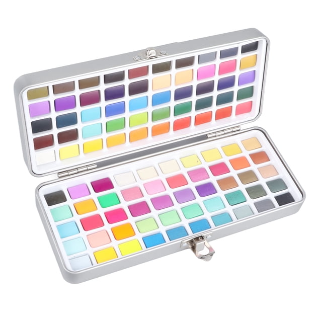 Juego De Pintura De Acuarela, 100 Colores De Pintura De Acuarela Portátil Ampliamente Utilizado Con Pincel De Acuarela Para Niños Para Viajes Para Clases De Pintura